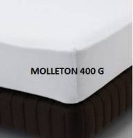 Protège-matelas molleton 400 gr/m² forme housse BONNET DE 33 CM