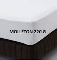 Protège-matelas 80X200 molleton 220 gr/m² forme housse