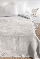 Couette- Couverture Couverture laine woolmark 220X240 double face 2 personnes (pour lit de 120-140) 7 coloris TOISON D'OR